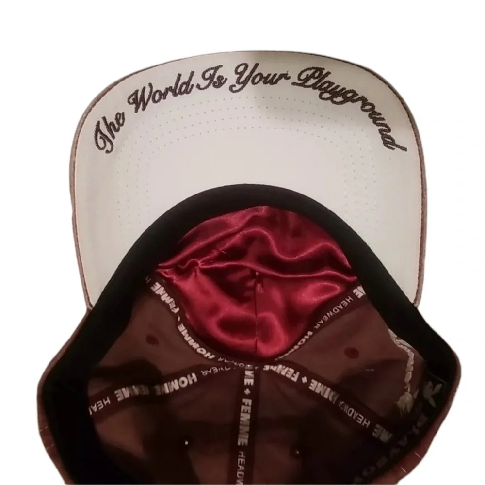 Playboy Homme Femme Streetwear‎ Maroon Dad Hat OS